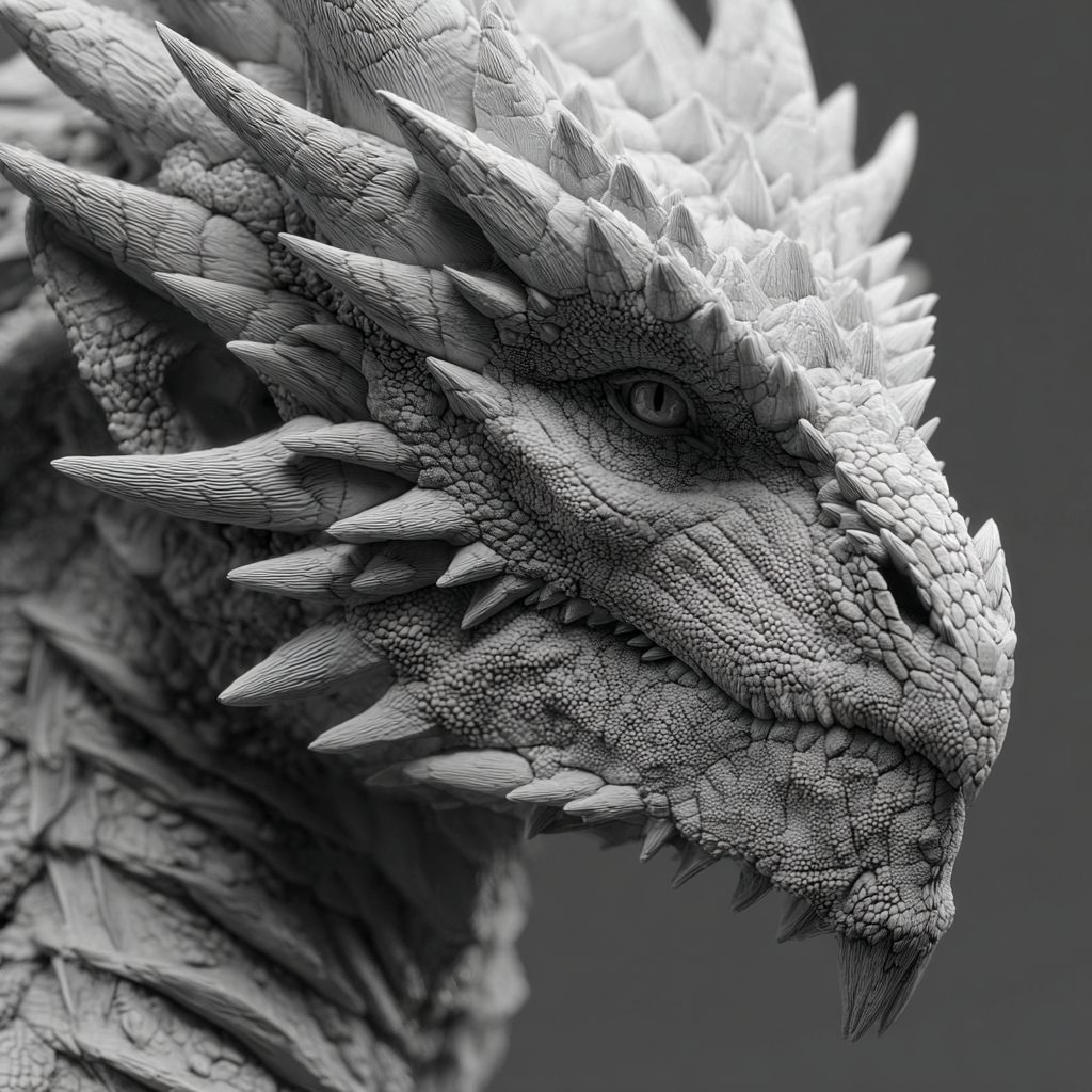 Ancient Dragon Portrait — Tinkerers Fable digital art preview