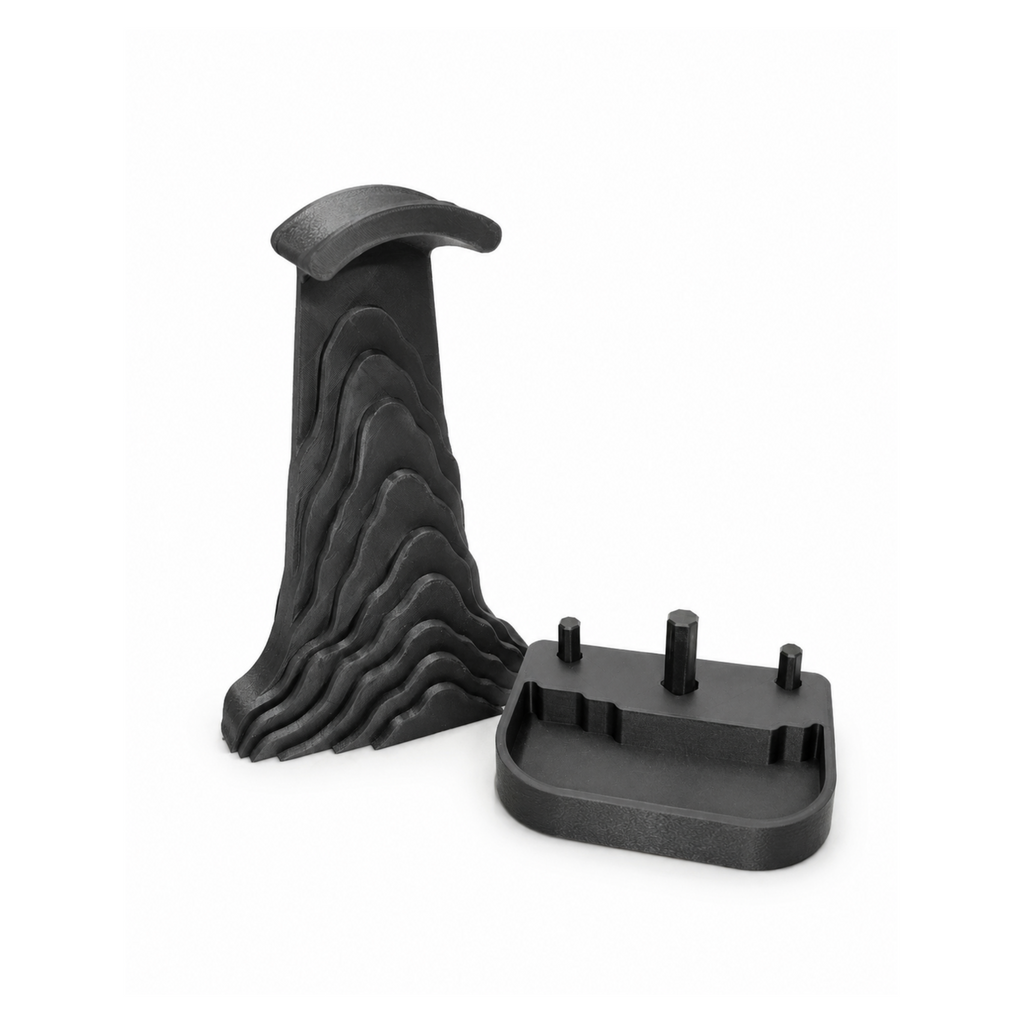 Bergamont Headphone Stand main body and base shown separately