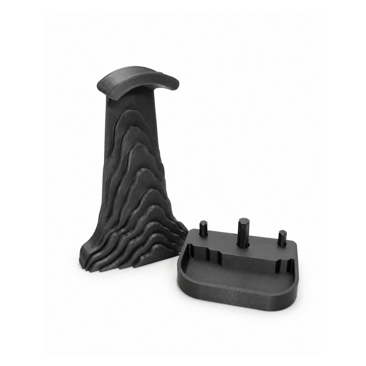 Bergamont Headphone Stand main body and base shown separately