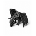 Black Dragon Sculpture front three-quarter product view on white background