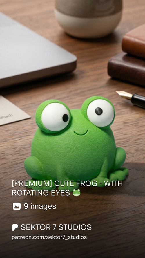 Cute Frog with Rotating Eyes promotional product image