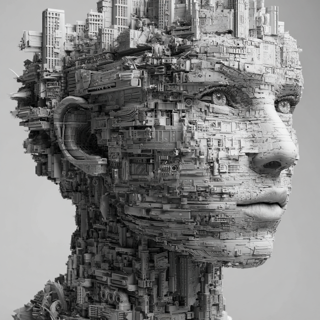 Cybernetic Metropolis — Tinkerers Fable digital art preview