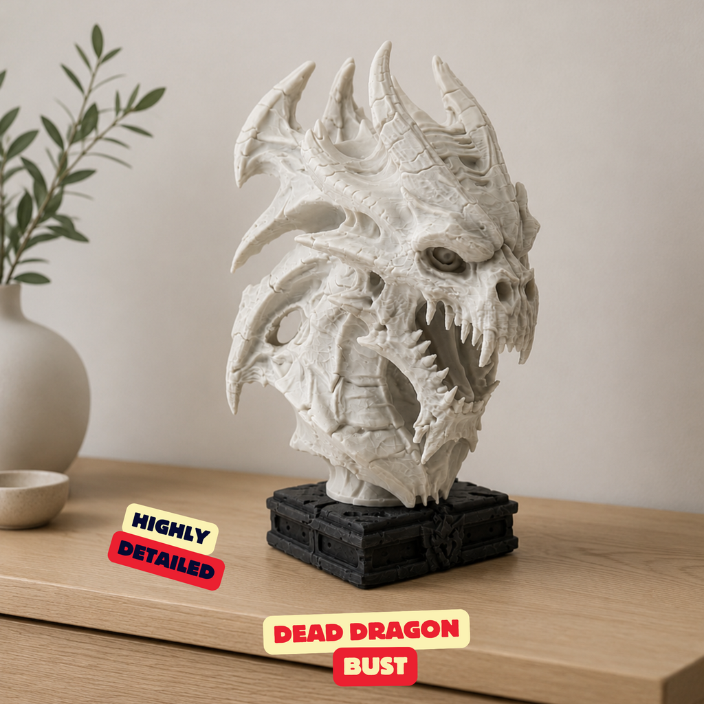 Dead Dragon Bust promotional lifestyle image with product label