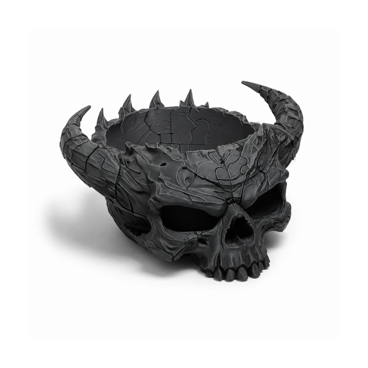 Horned Skull Bowl promotional product image on white background