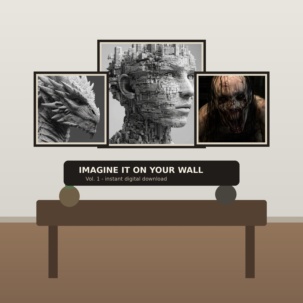 Tinkerers Fable Original Digital Art Vol. 1 wall art mockup